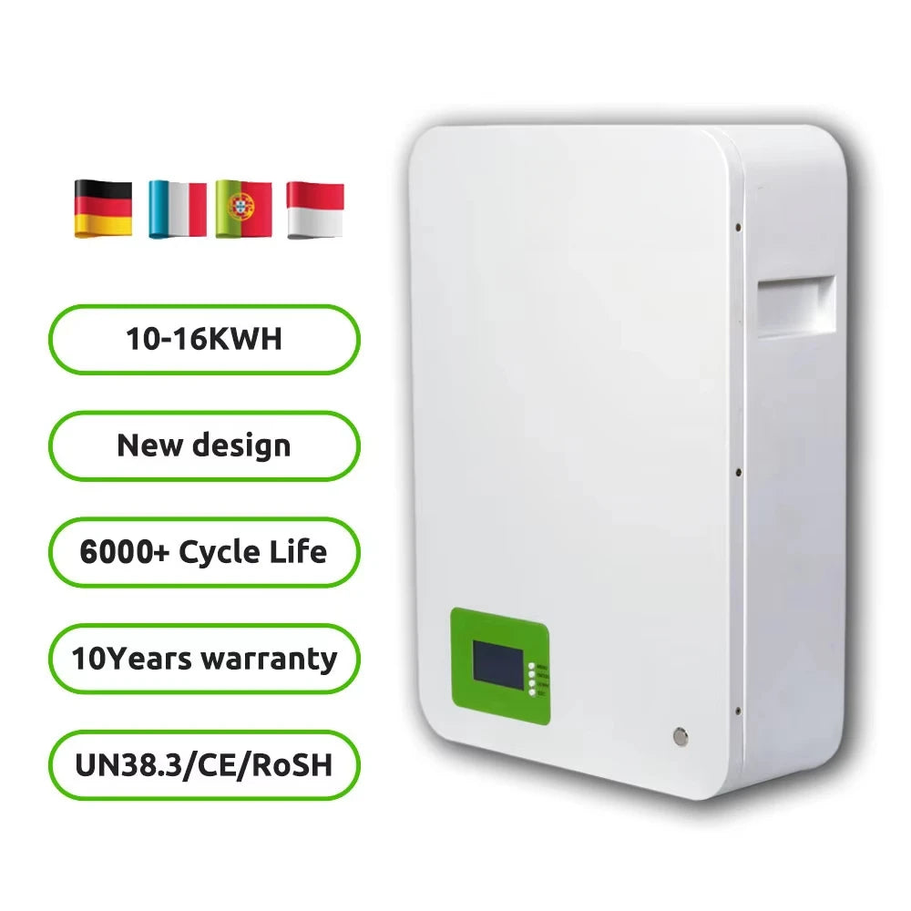 Power Wall Install 48v 200ah Solar Panel Battery Lifepo4 Lithium Ion Phosphate Battery Pack With Bms 51.2V 48V 200ah