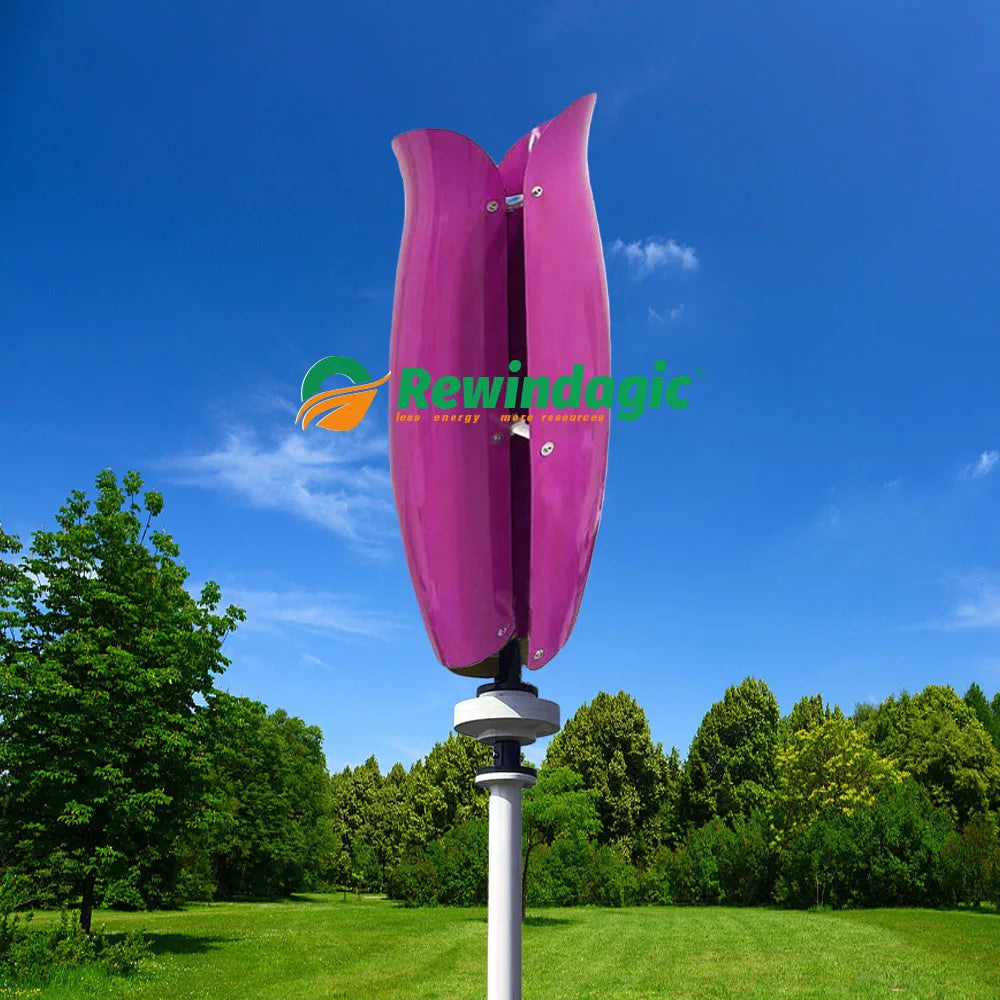 10KW Wind Turbine Generator Vertical Axis 48V Free Energy Wind Power Windmill Camping Home Appliance with MPPT Charger