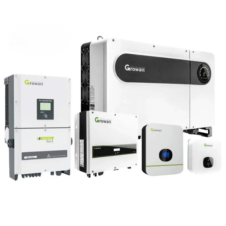 High quality Growatt On Grid Solar Inverter 5Kw 10Kw 15Kw 30Kw 50Kw 220 V Ac 3 Phase Growatt Solar Inverter