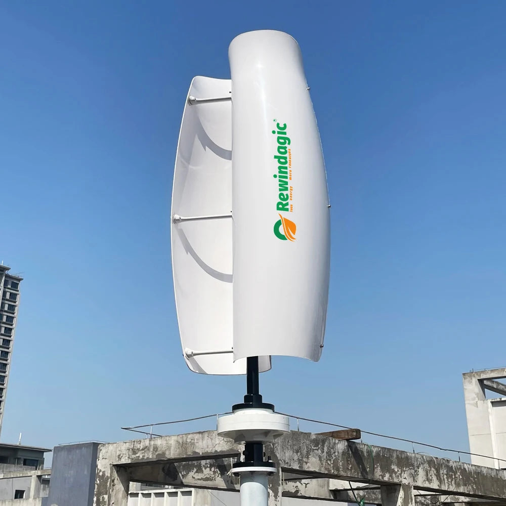 10KW Wind Turbine Generator Vertical Axis 48V Free Energy Wind Power Windmill Camping Home Appliance with MPPT Charger