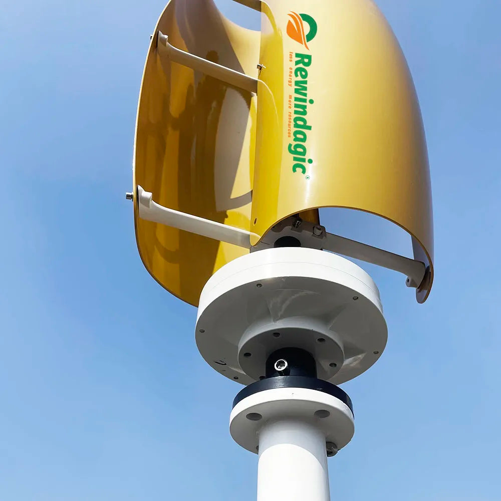 10KW Wind Turbine Generator Vertical Axis 48V Free Energy Wind Power Windmill Camping Home Appliance with MPPT Charger